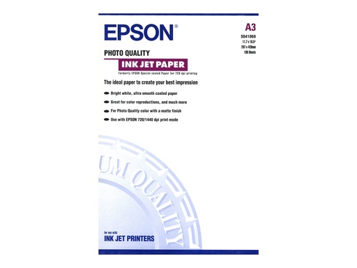 [1009318] EPSON PAPIER COUCHE A3 QUALITE