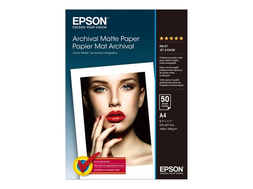 [1013057] EPSON PAPIER MAT ARCHIVAL A4 19