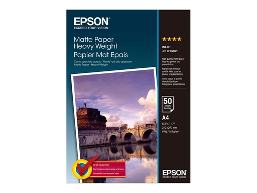 [1013326] EPSON PAPIER MAT EPAIS A4 50 F.