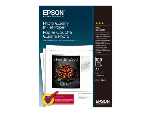 [1013336] EPSON PAPIER COUCHE A4 QUALITE