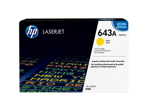 [1230849] HP MV CARTOUCHE LASER JAUNE CLJ