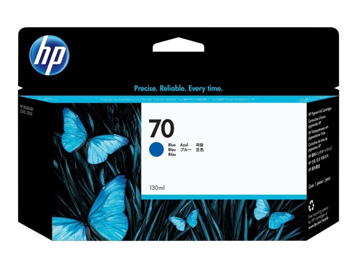 [1308815] HP NO70 ENCRE VIVERA BLEUE 130M