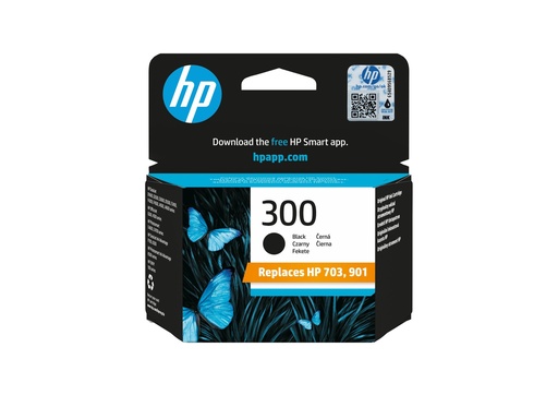 [1561904] HP 300 BLACK INK CARTRIDGE W/VIVERA INK