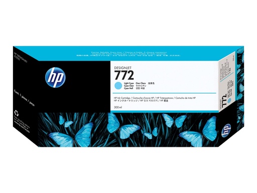[1593431] HP 772 300-ML LIGHT-CYAN INK