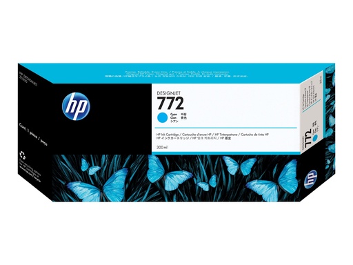 [1593435] HP 772 300-ML CYAN INK CARTRIDG