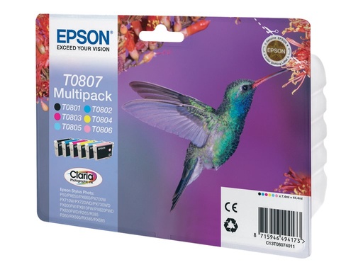 [1697272] EPSON 3LB T0807 ink cartridge black w/s