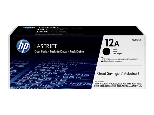 [1699292] HP Toner 12A black 2-pack HV