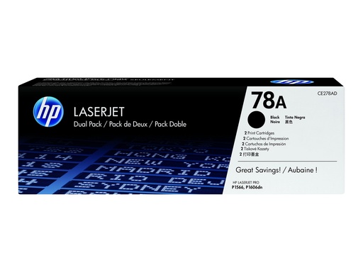 [1739778] HP 2x Toner CE278A black HV