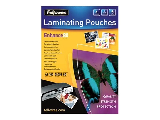 [1832011] FELLOWES IL POCHETTES A3 80 MICRONS X
