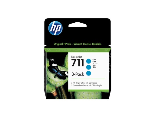 [1877137] HP 3x 711 ink Cyan DJ T120 520