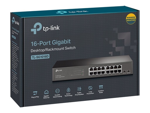 [1881421] TP-LINK 16port Gigab. ECO-Switch 19in