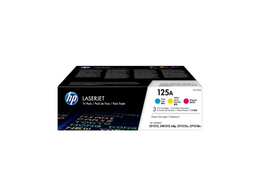 [1945922] HP 125A CYM Tri-Pack LaserJet Toner Cart