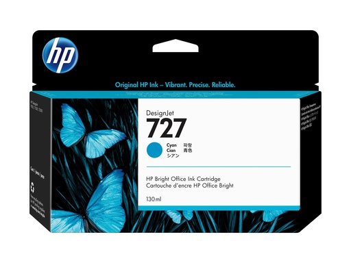 [1969240] HP 727 Ink Cyan 130ml T920 T1500