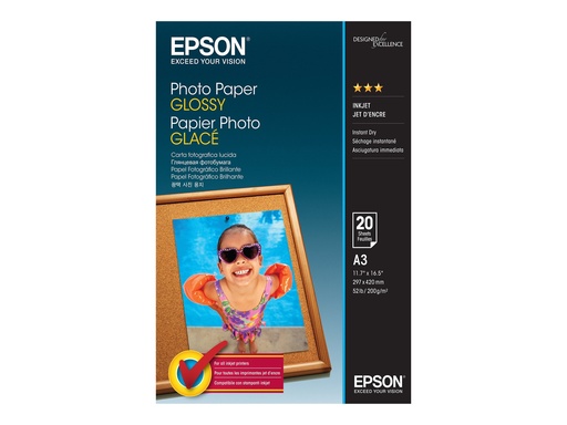 [2014205] EPSON Papier Photo Glace 200g A