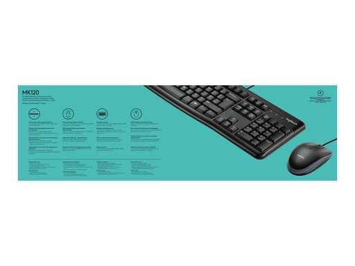 [2071207] LOGITECH MK120 Clavier Souris Filaire FR