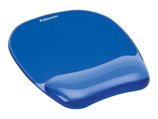 [2091956] FELLOWES CRYSTAL BLUE MOUSEPAD w/ WRIST