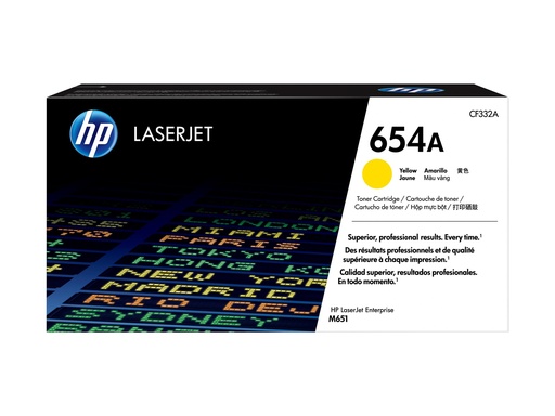 [2101545] HP 654A Yellow Toner