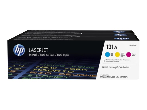 [2113043] HP Toner 131A CYM Tri pack U0SL1AM