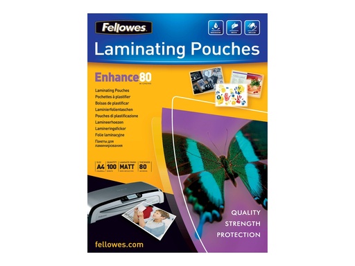 [2365996] FELLOWES IL LAMINATING POUCH 80MIC A5