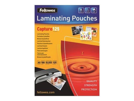 [2366002] FELLOWES IL LAMINATING POUCH A5 125MIC
