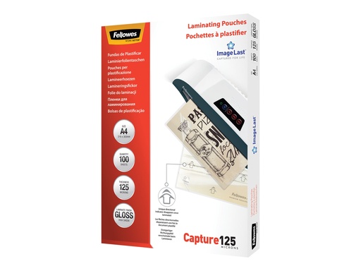 [2366003] FELLOWES IL POCHETTES A4 125 MICRONS X
