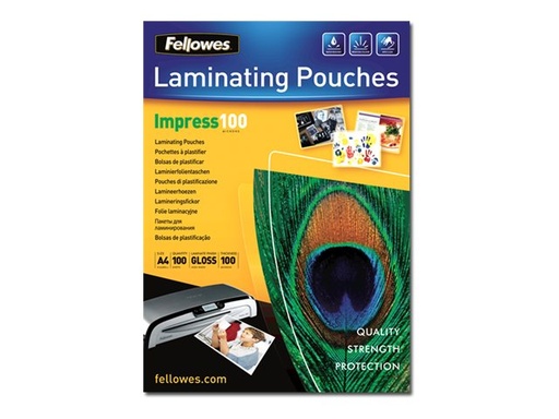 [2366009] FELLOWES POCHETTES A3 100 MICRONS X 100