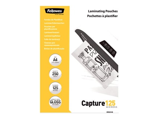 [2366027] FELLOWES POUCHETTES A PLASTIFIER 125MIC